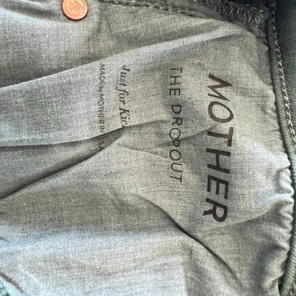 NWT Mother 'The Dropout' in 'Just for Kicks'-teal/green - Picture 9 of 9